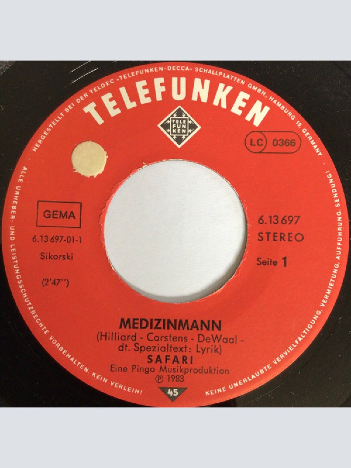 Vinyl / Safari (15) - Medizinmann