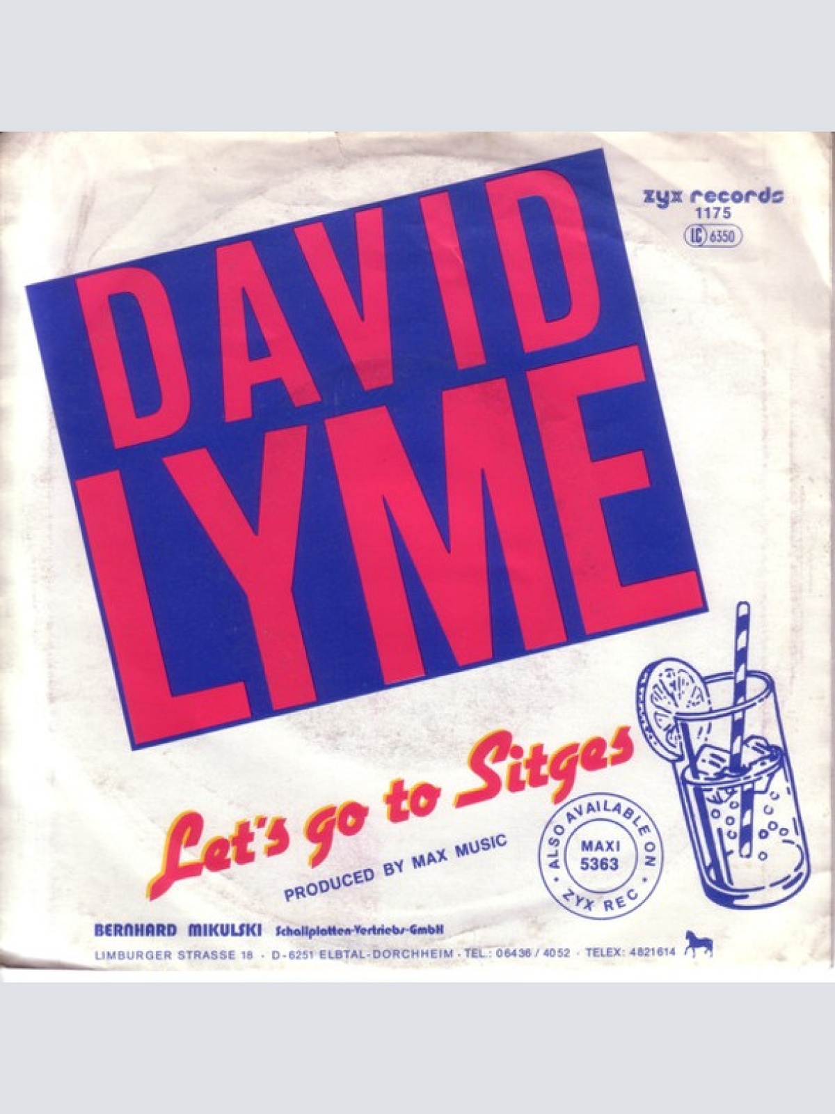 Vinyl / David Lyme - Let's Go To Sitges