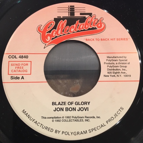 Vinyl / Jon Bon Jovi - Blaze Of Glory / Miracle