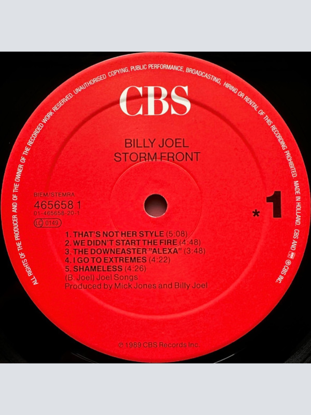 Vinyl / Billy Joel - Storm Front