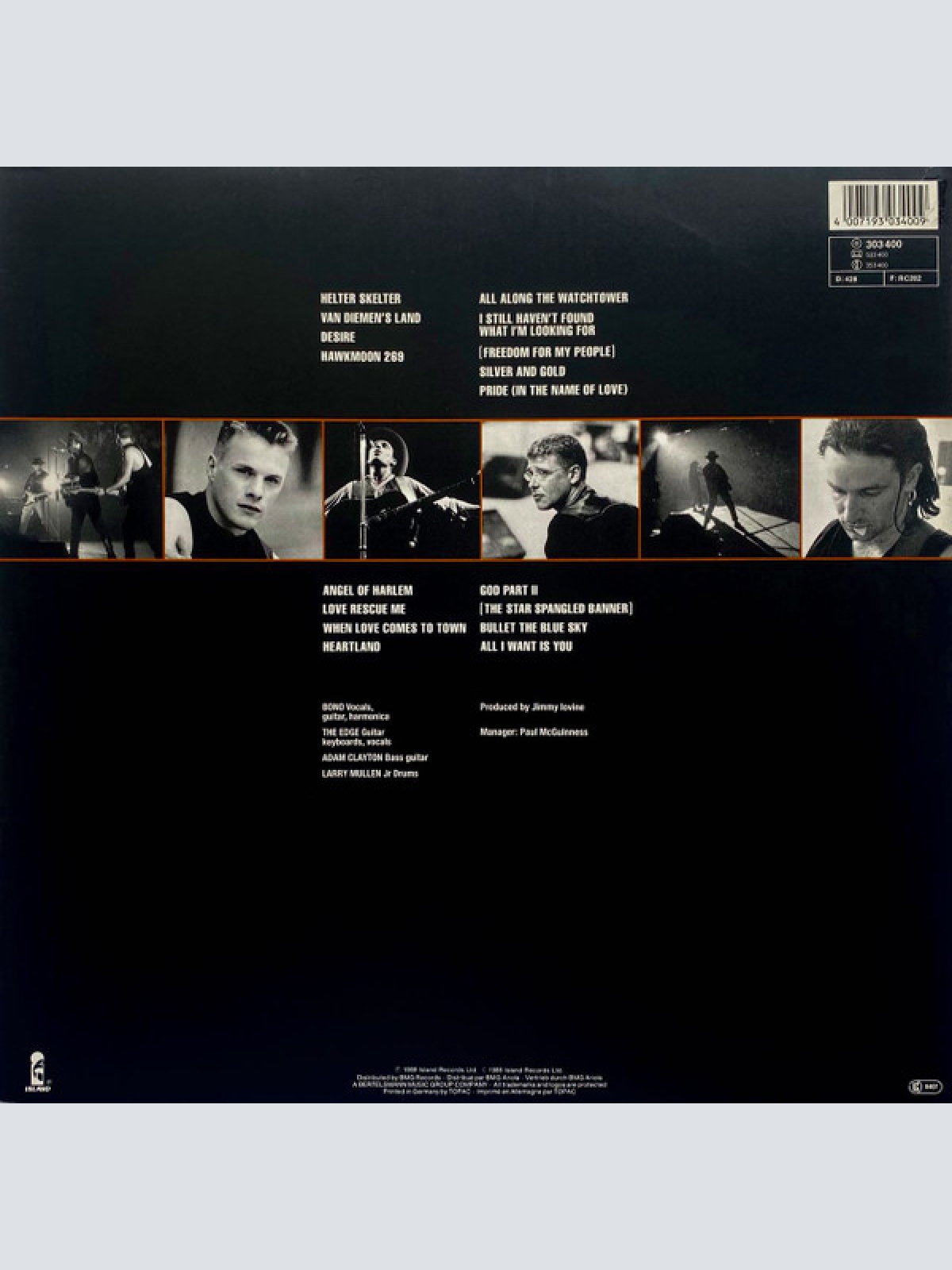 Vinyl / U2 - Rattle And Hum