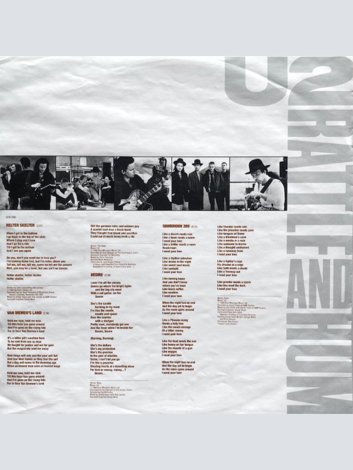 Vinyl / U2 - Rattle And Hum