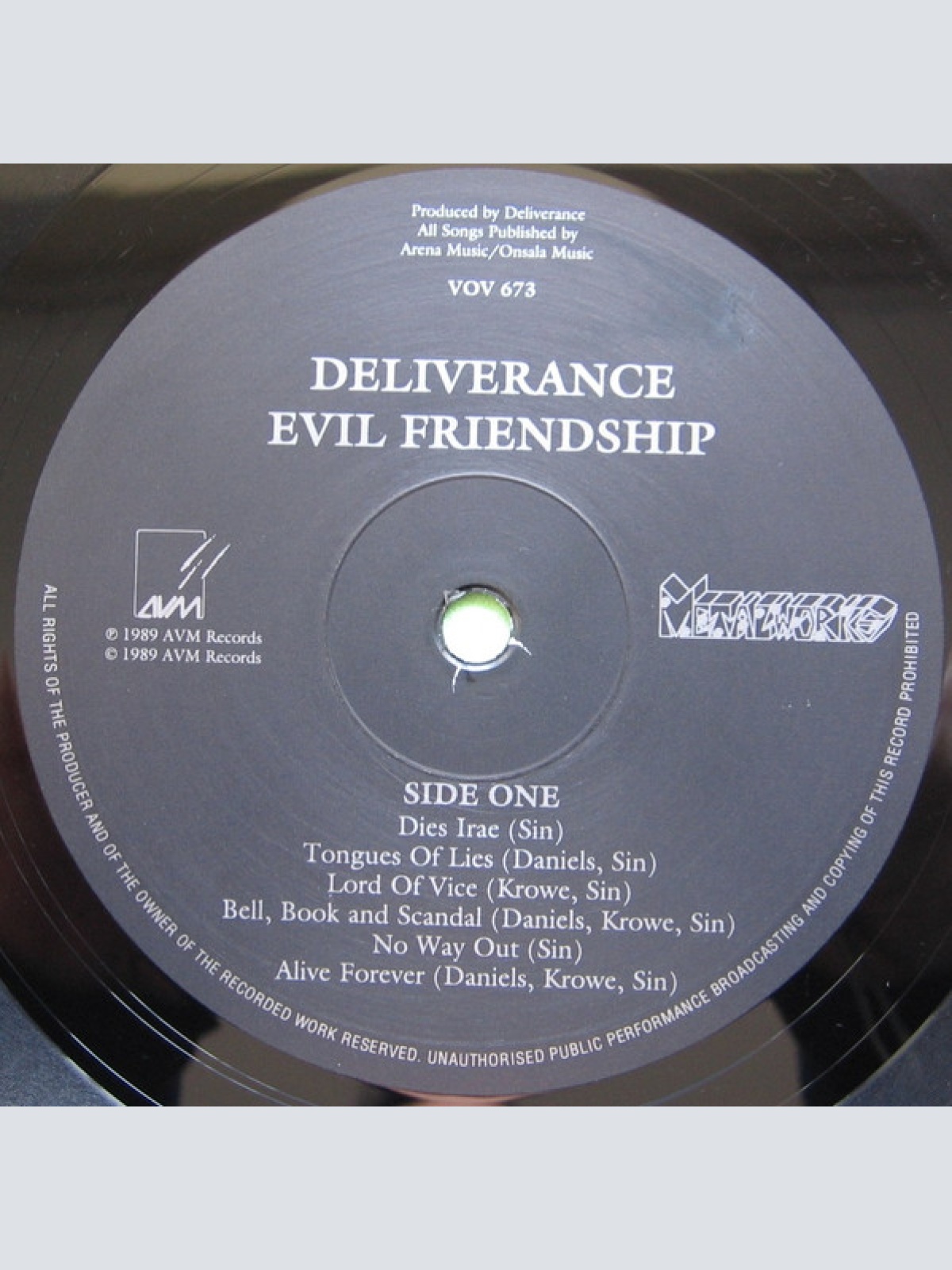 Vinyl / Deliverance (11) - Evil Friendship