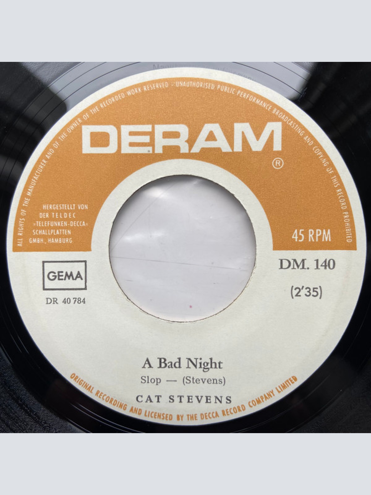 Vinyl / Cat Stevens - A Bad Night