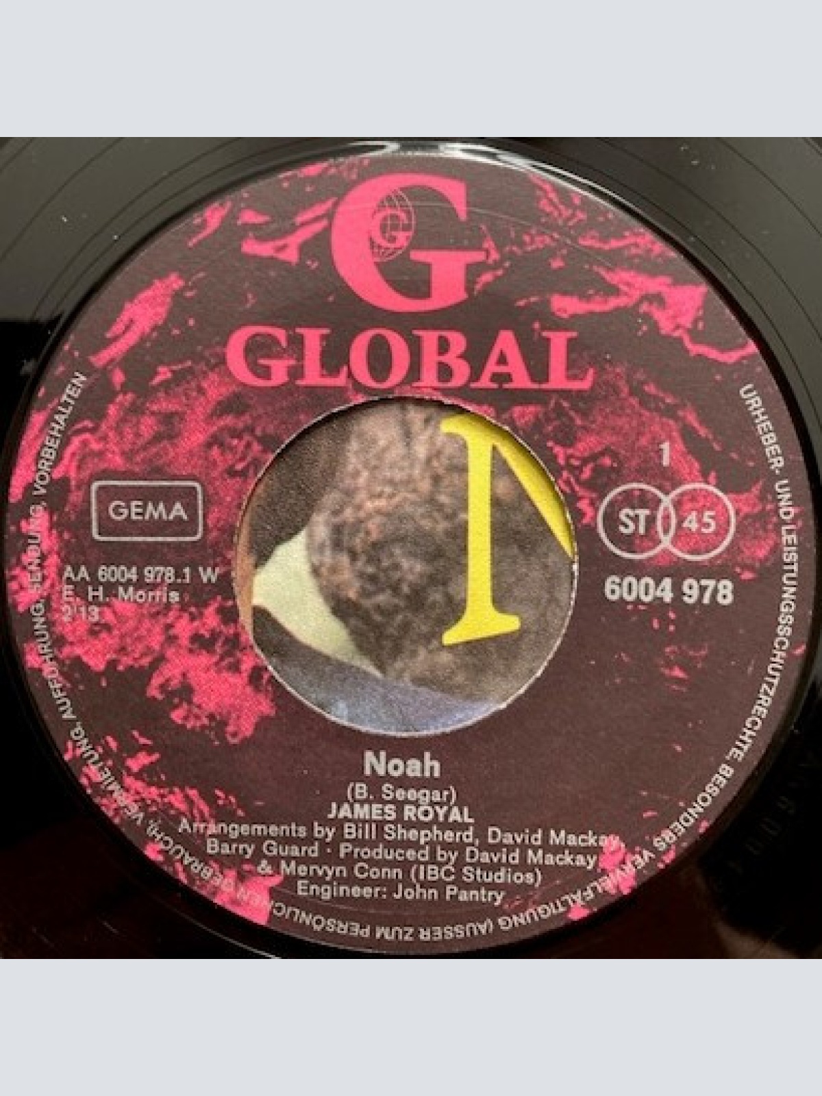 Vinyl / James Royal - Noah / Big Heat (On The Loose)