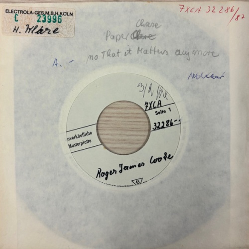 Vinyl / Roger Cook -  No That It Matters Anymore / Paper Chase