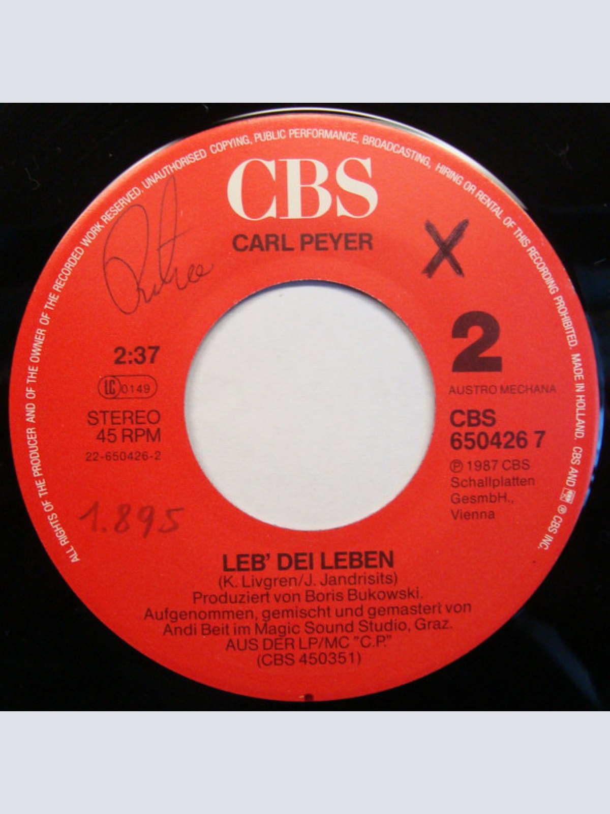 Vinyl / Carl Peyer - Romeo Und Julia