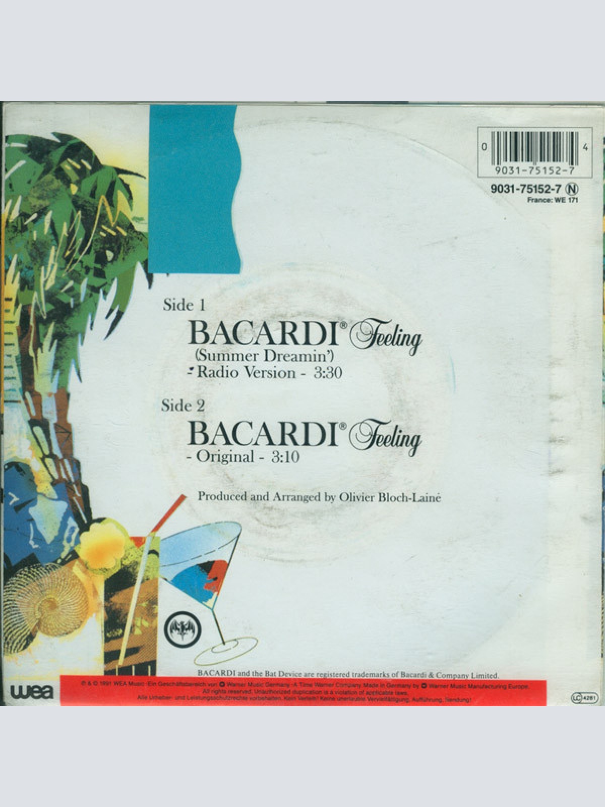 Vinyl / Kate Yanai - Bacardi Feeling