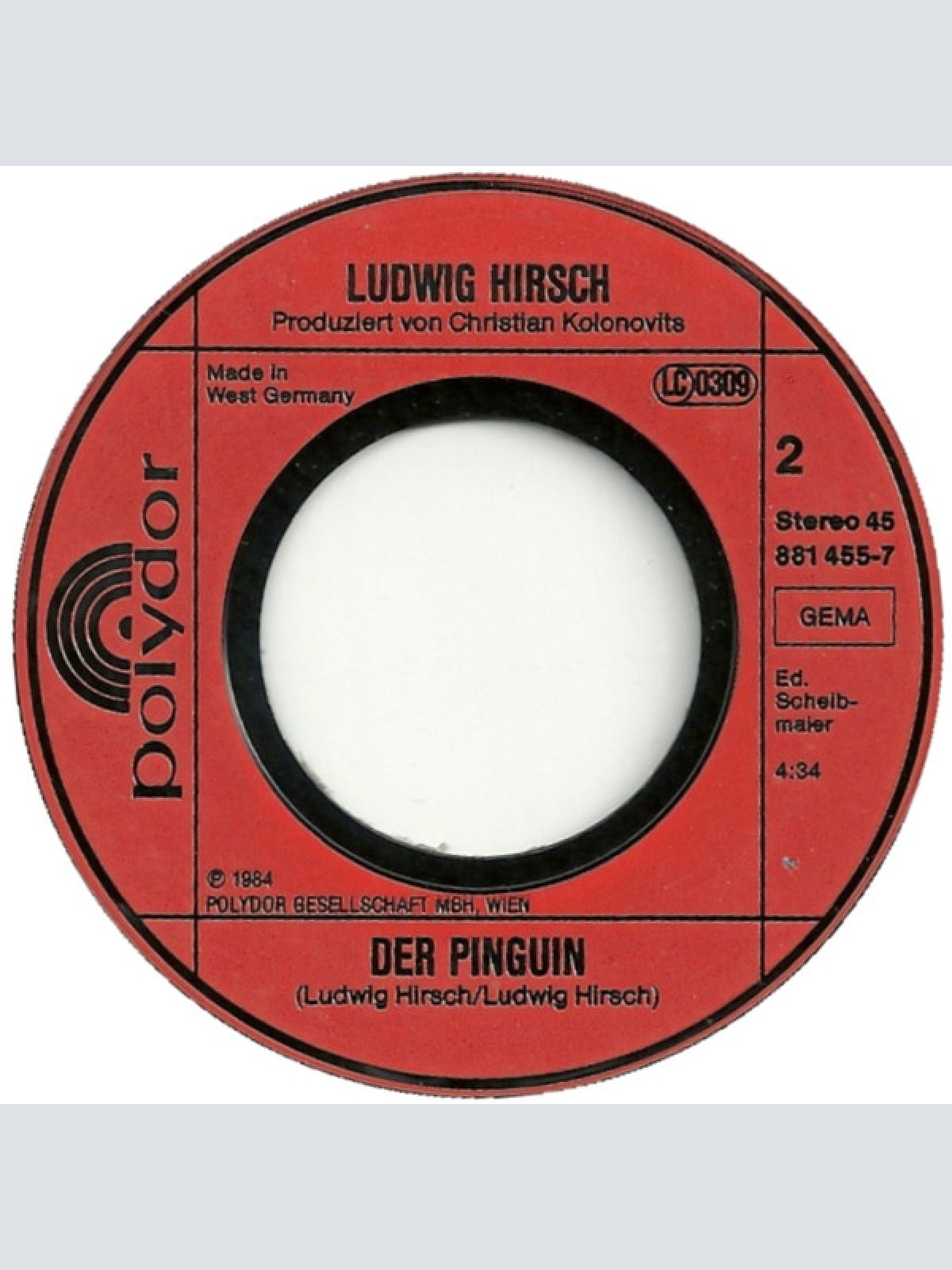 Vinyl / Ludwig Hirsch - Tante Marie