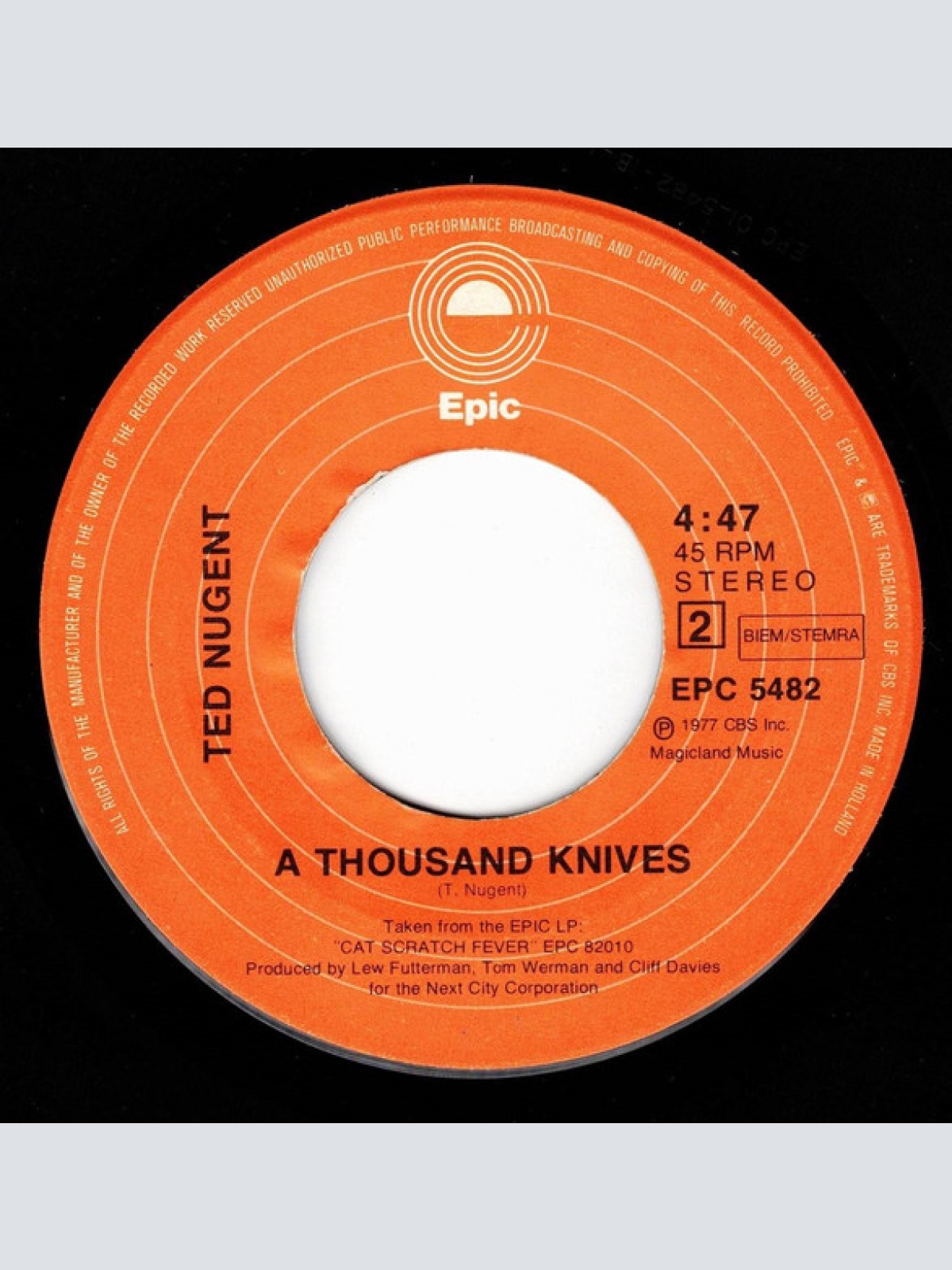 Vinyl / Ted Nugent - Cat Scratch Fever