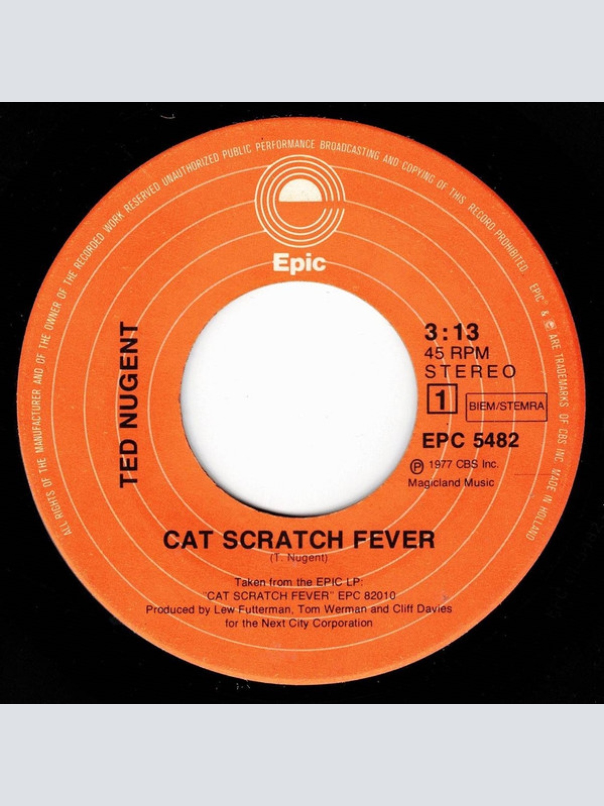 Vinyl / Ted Nugent - Cat Scratch Fever