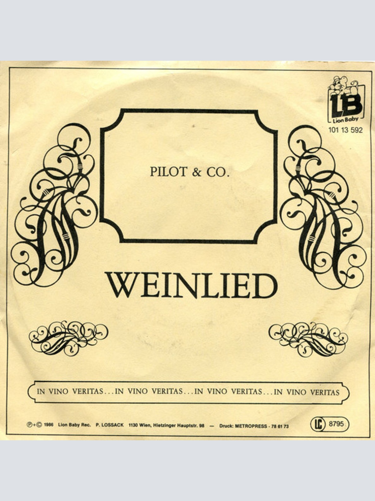 Vinyl / Pilot & Co. - Weinlied