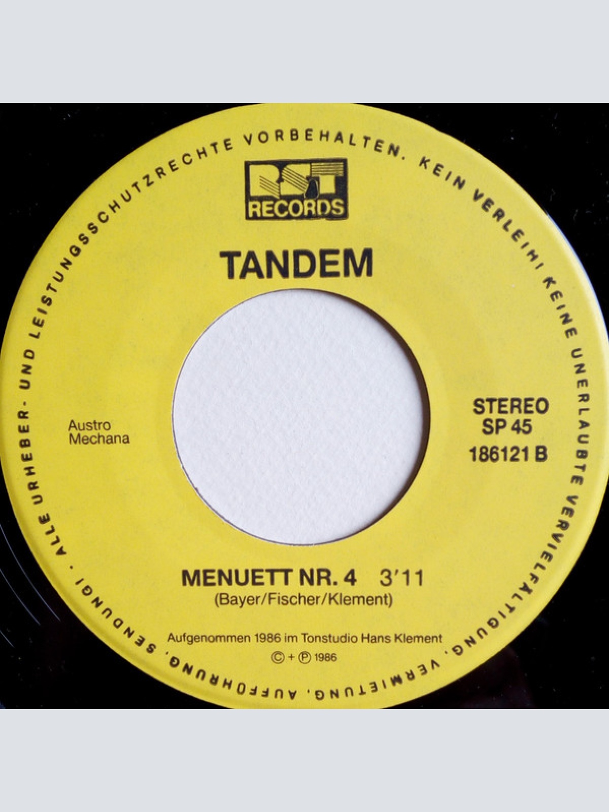 Vinyl / Tandem (35) - Wer Den Ehrgeiz Net Kennt