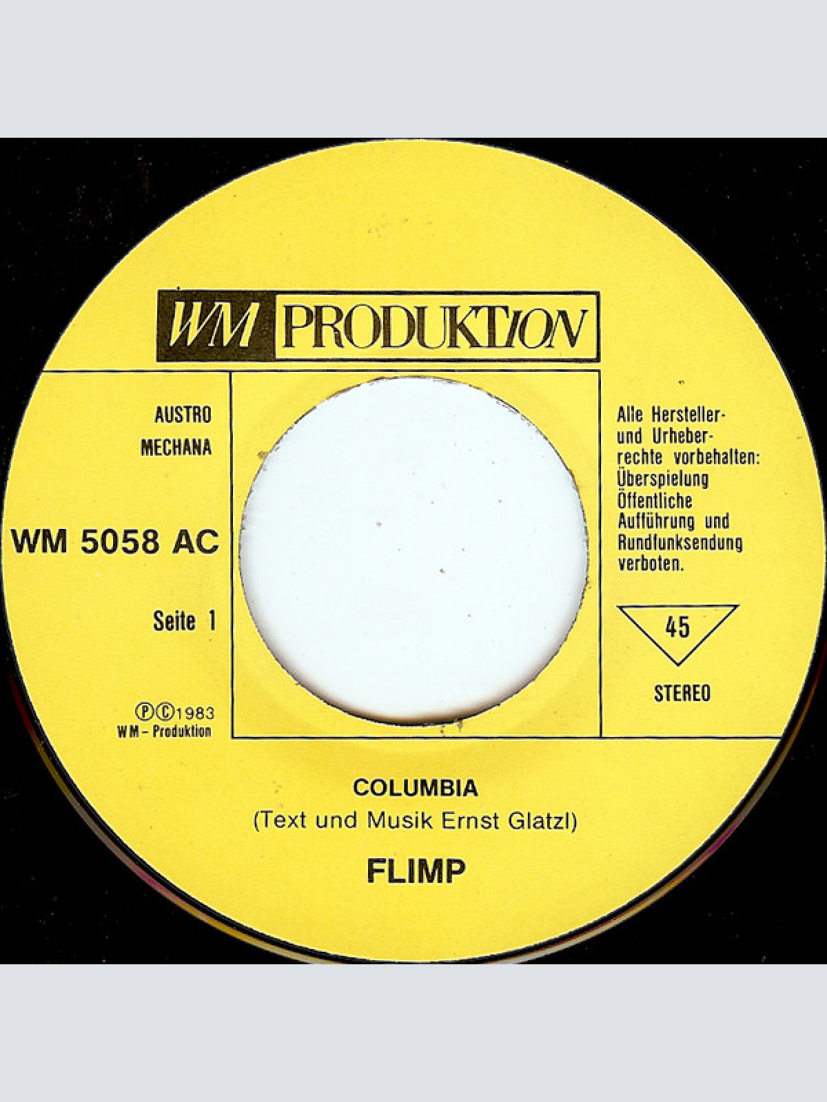 Vinyl / Flimp - Columbia / Ram Bam