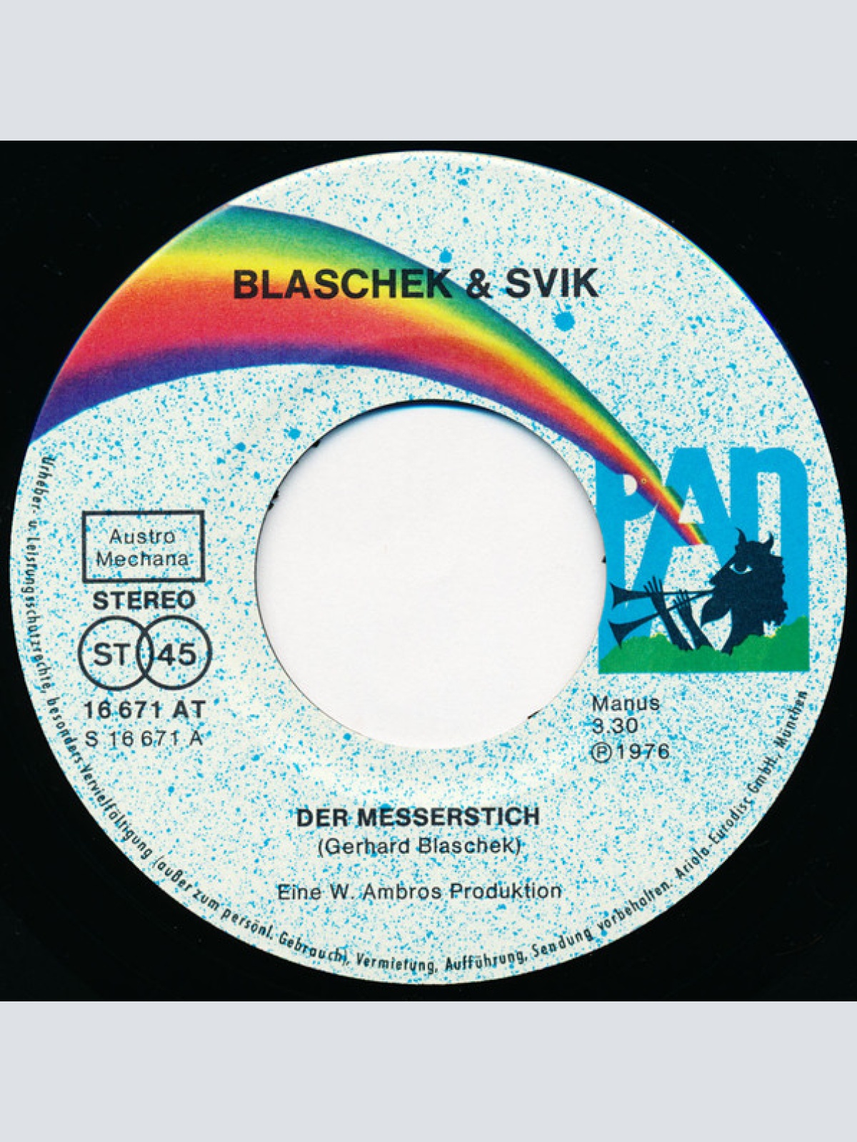 Vinyl / Blaschek & Svik - Der Messerstich