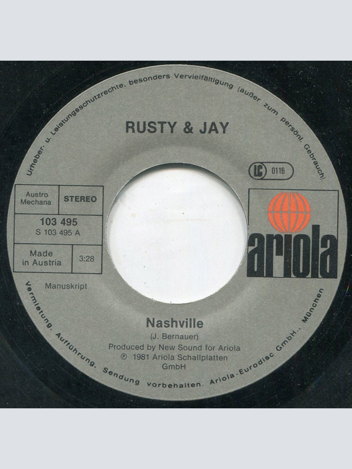 Vinyl / Rusty & Jay - Nashville