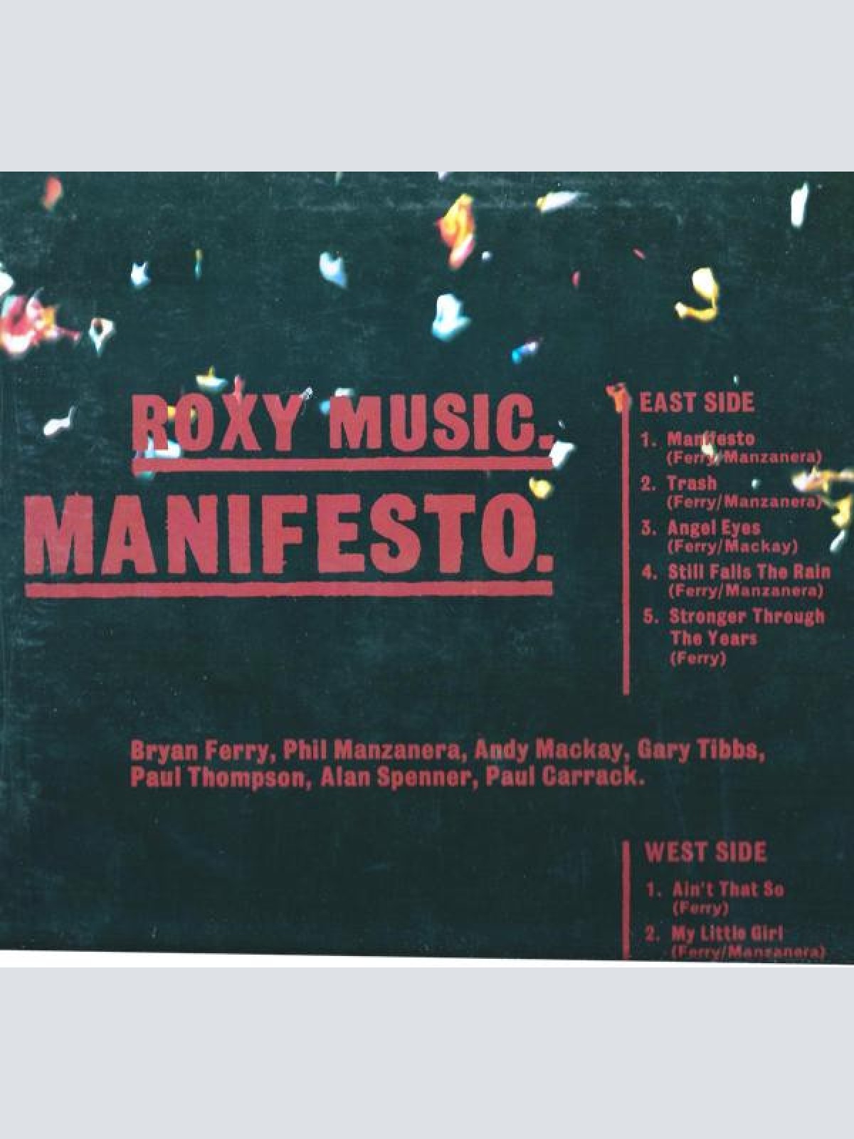 Vinyl / Roxy Music - Manifesto