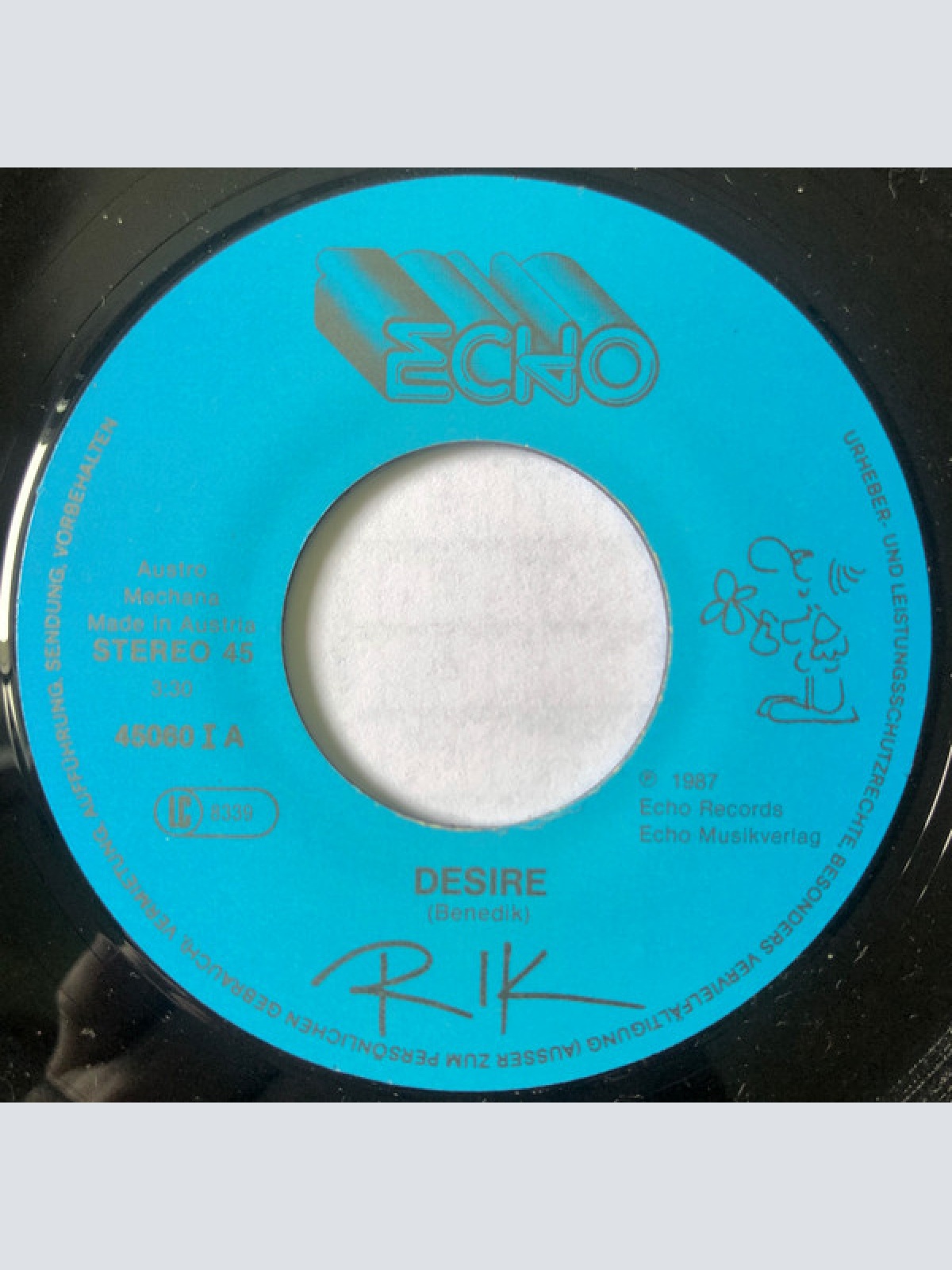 Vinyl / Rik - Desire / Sehnsucht