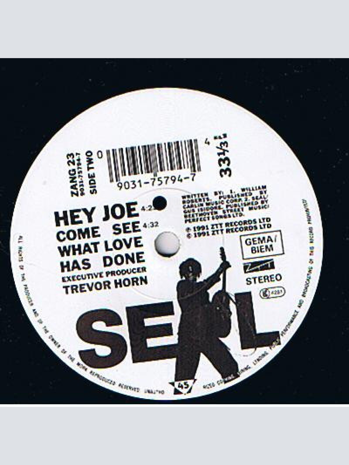 Vinyl / Seal - Killer...On The Loose