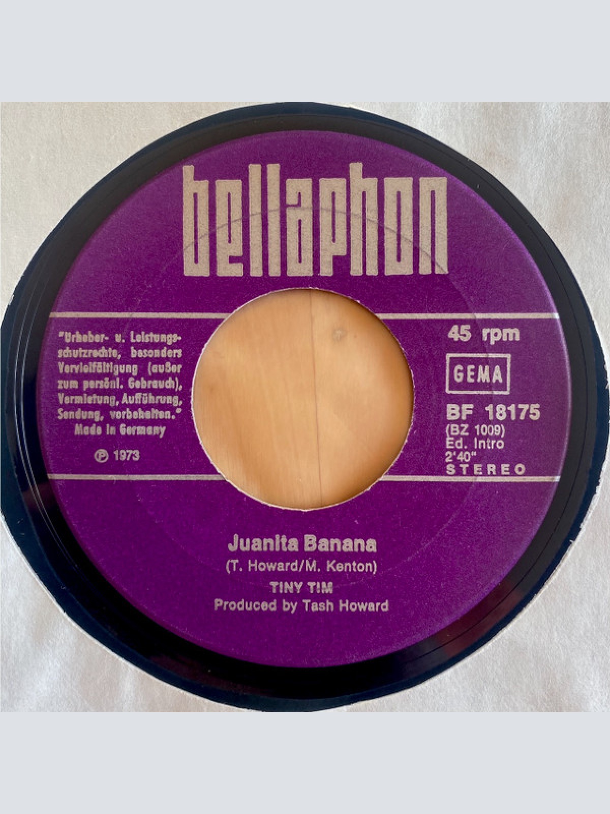 Vinyl / Tiny Tim - Juanita Banana