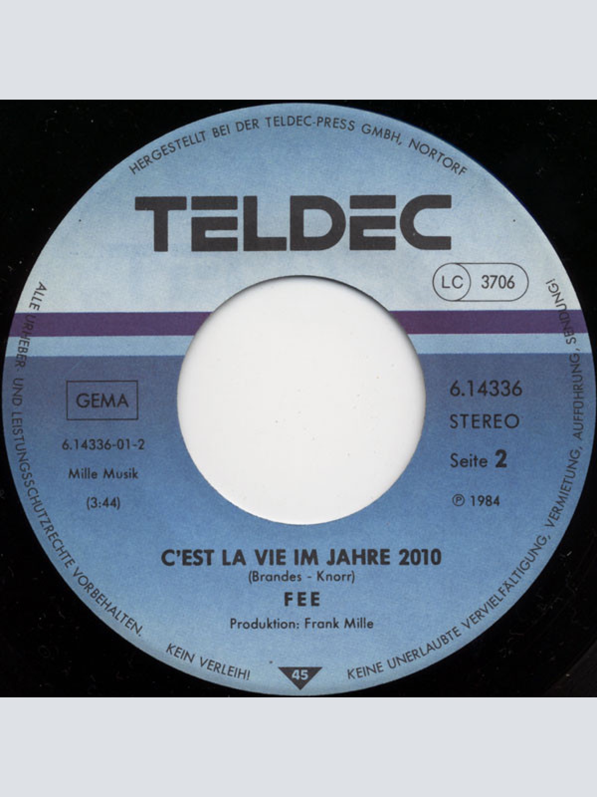 Vinyl / FEE - Harte Männer Weinen Nicht