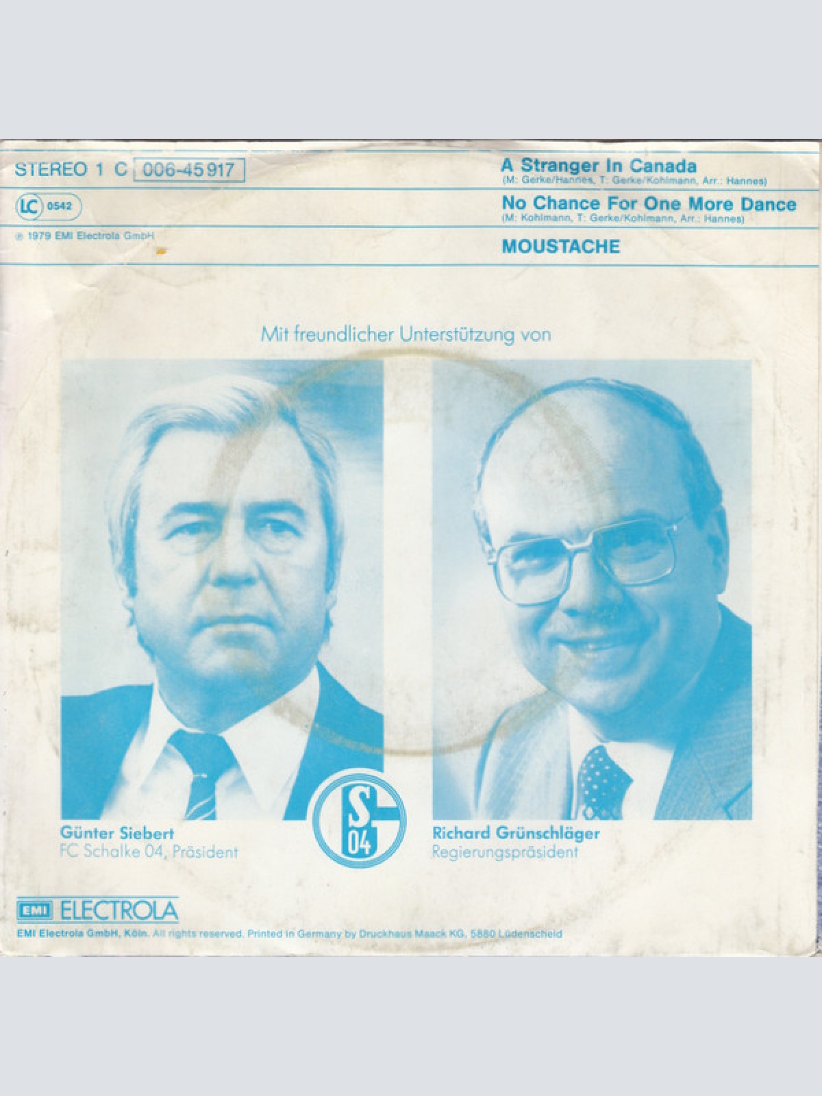 Vinyl / Moustache (5) - A Stranger In Canada