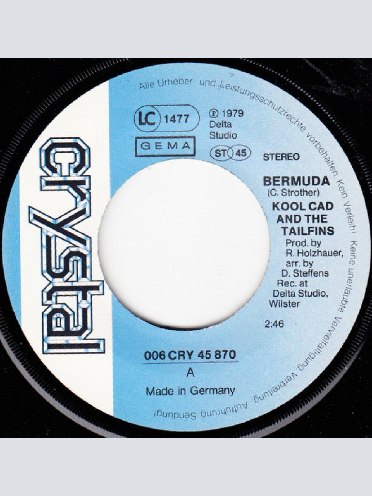 Vinyl / Kool Cad & The Tailfins - Bermuda