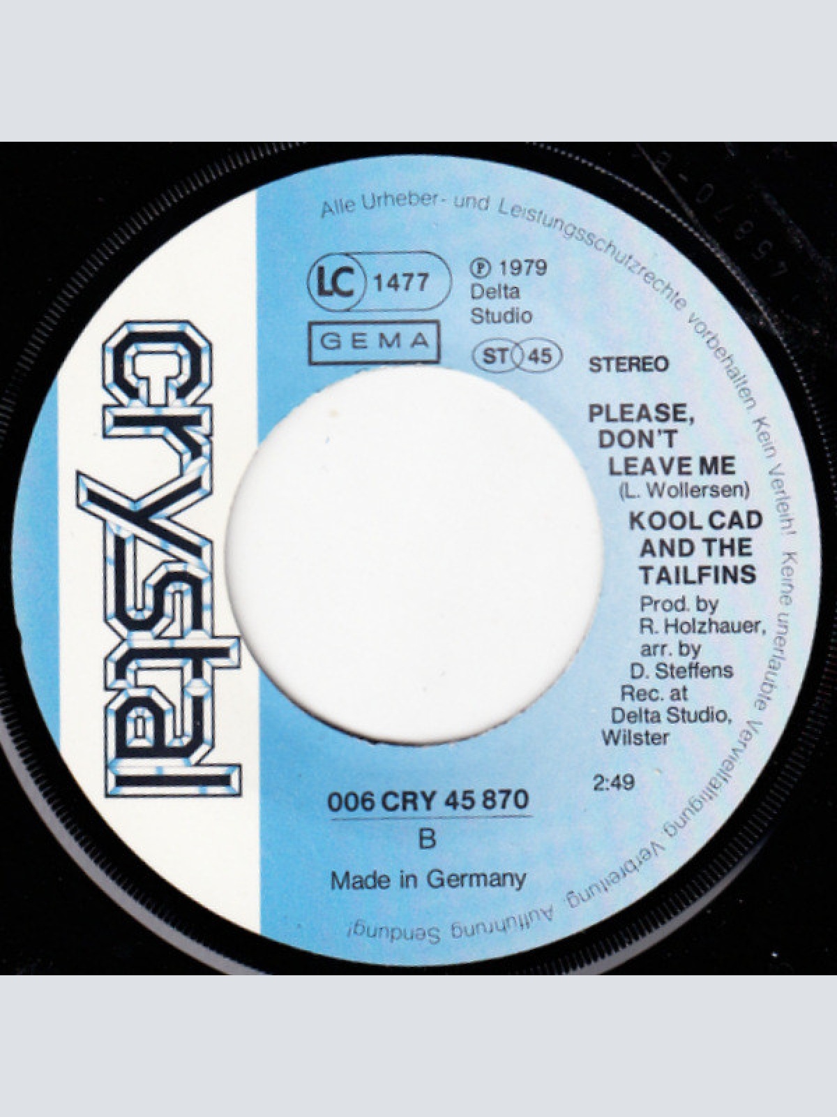 Vinyl / Kool Cad & The Tailfins - Bermuda