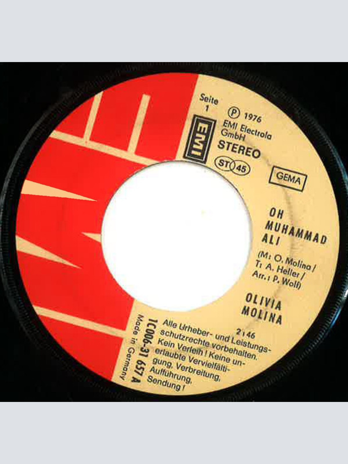 Vinyl / Olivia Molina - Oh, Muhammad Ali