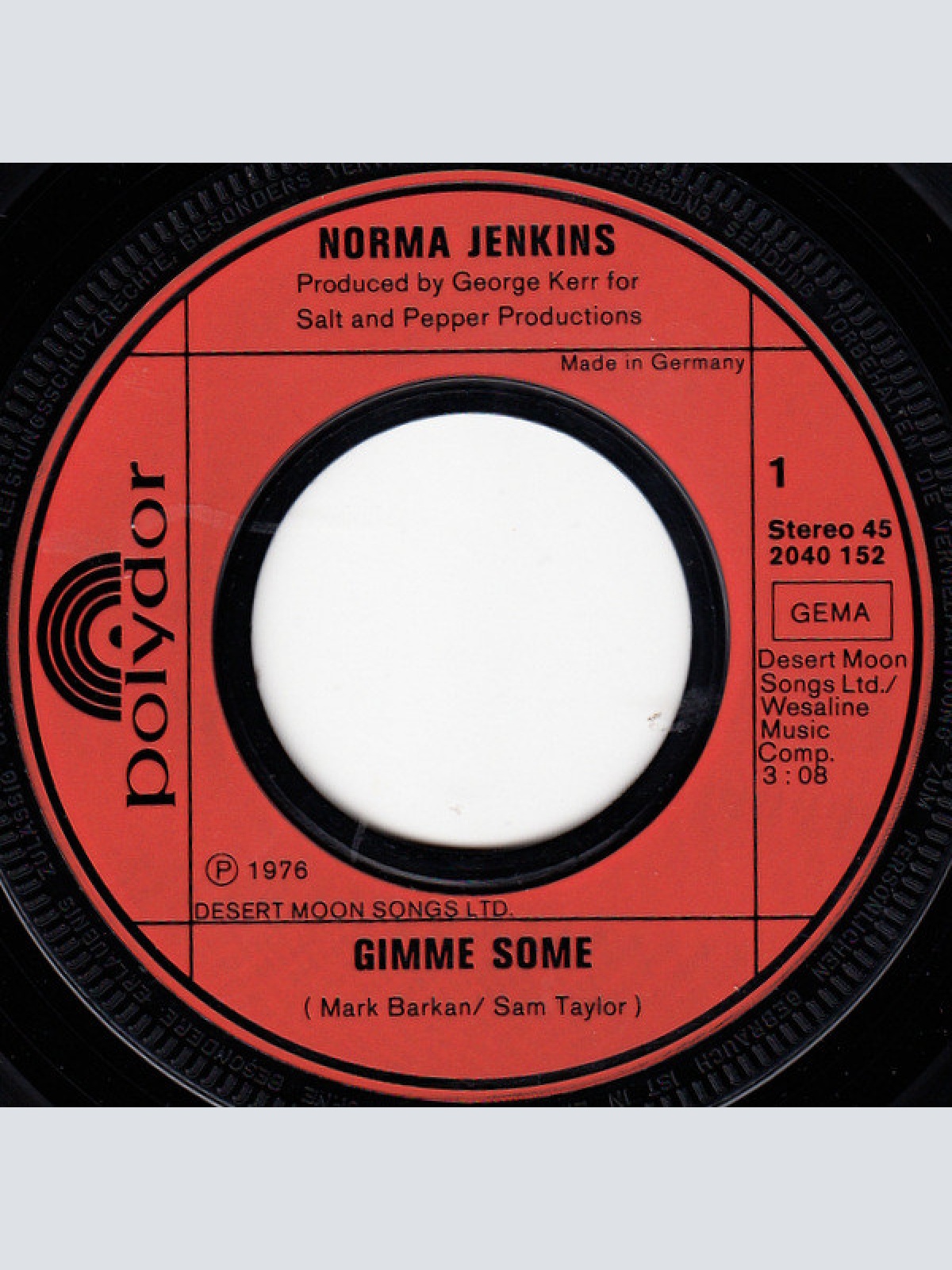 Vinyl / Norma Jenkins - Gimme Some