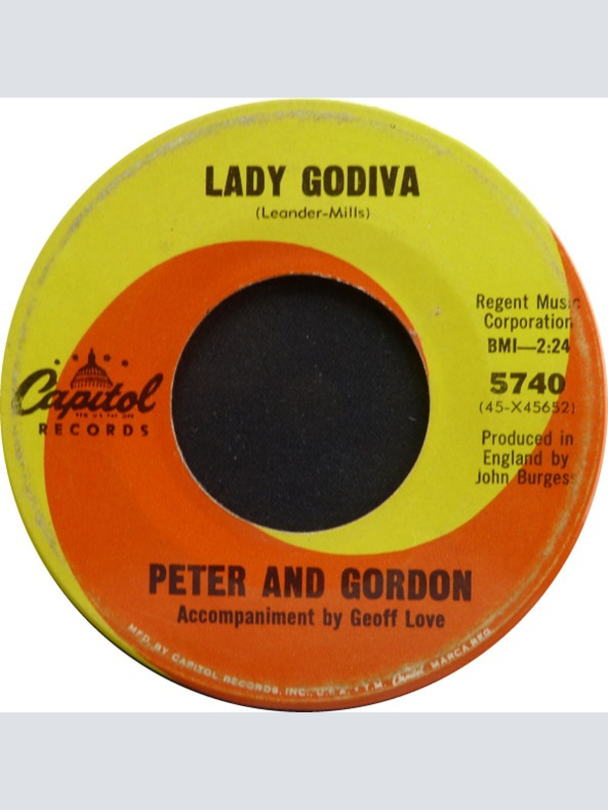 Vinyl / Peter And Gordon* - Lady Godiva / Morning's Calling