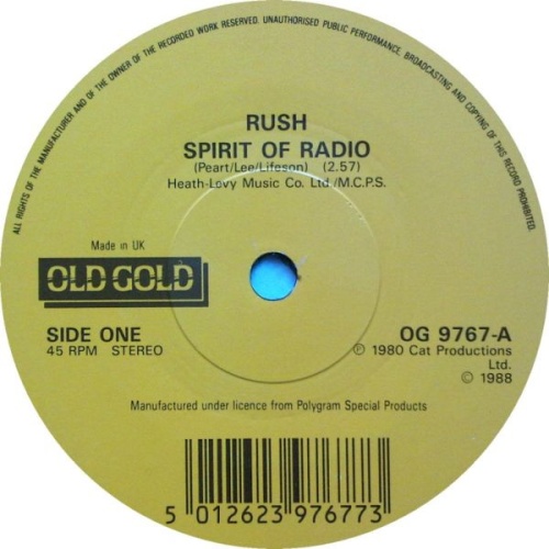 Vinyl / Rush - Spirit Of Radio