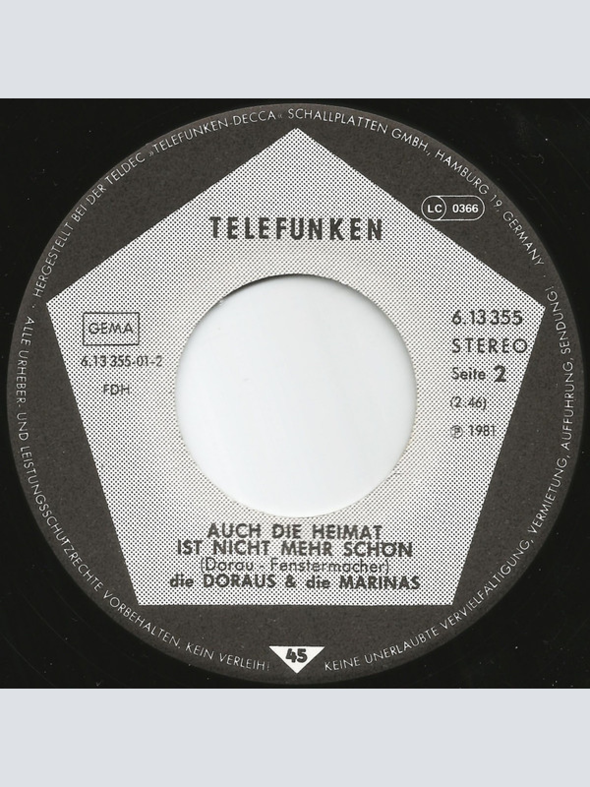 Vinyl / Die Doraus & Die Marinas* - Fred Vom Jupiter