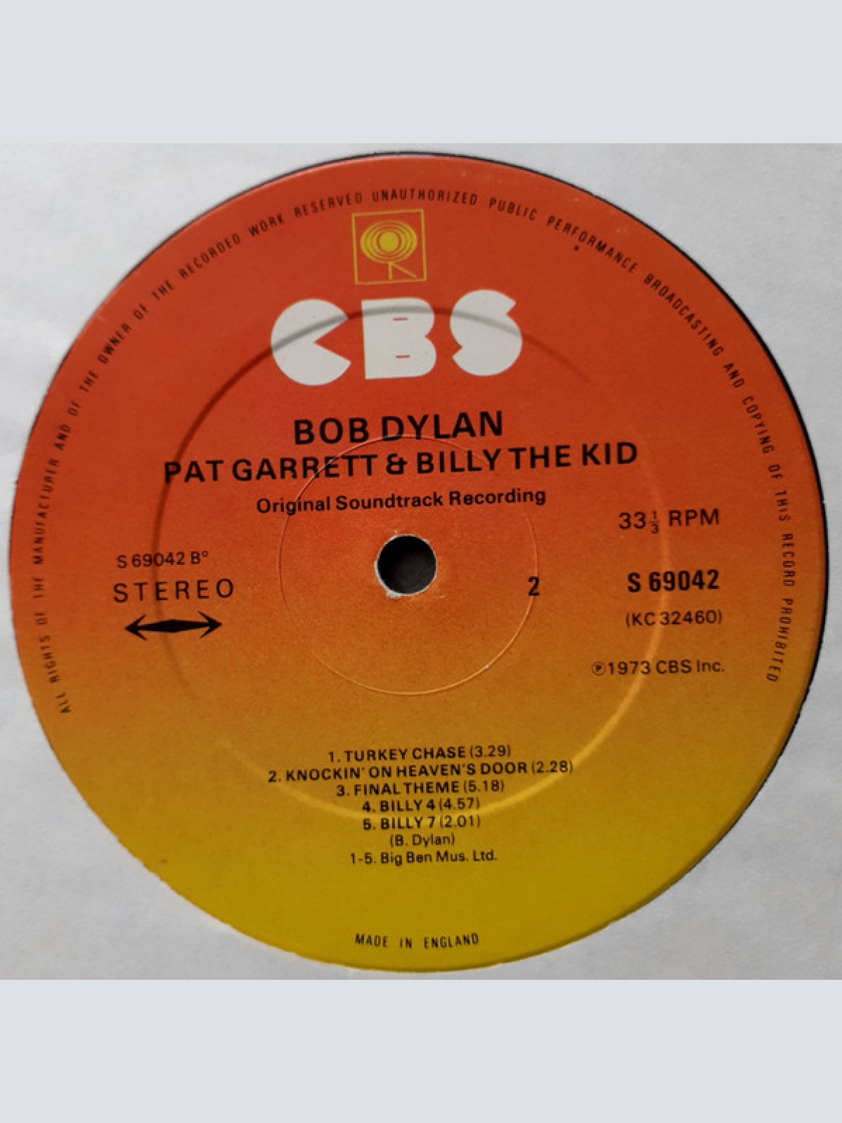 Vinyl / Bob Dylan - Pat Garrett & Billy The Kid