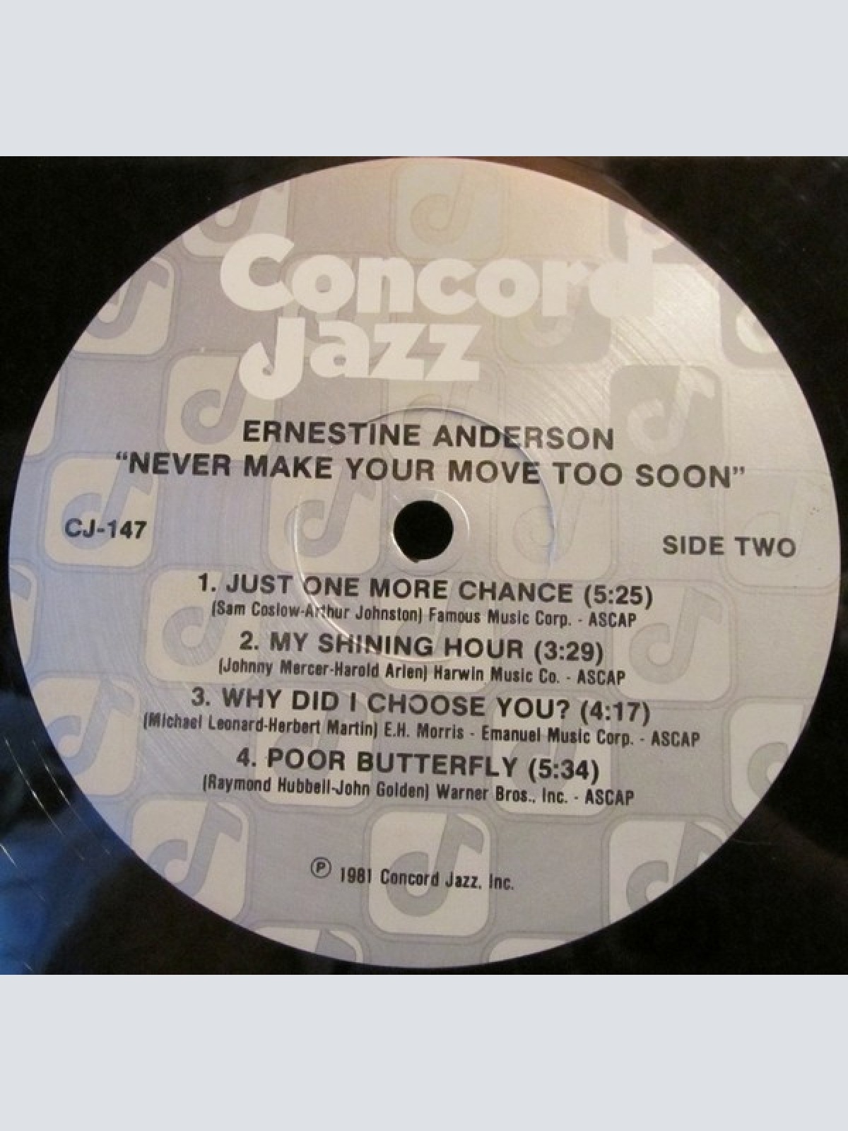 Vinyl / Ernestine Anderson - Never Make Your Move Too Soon