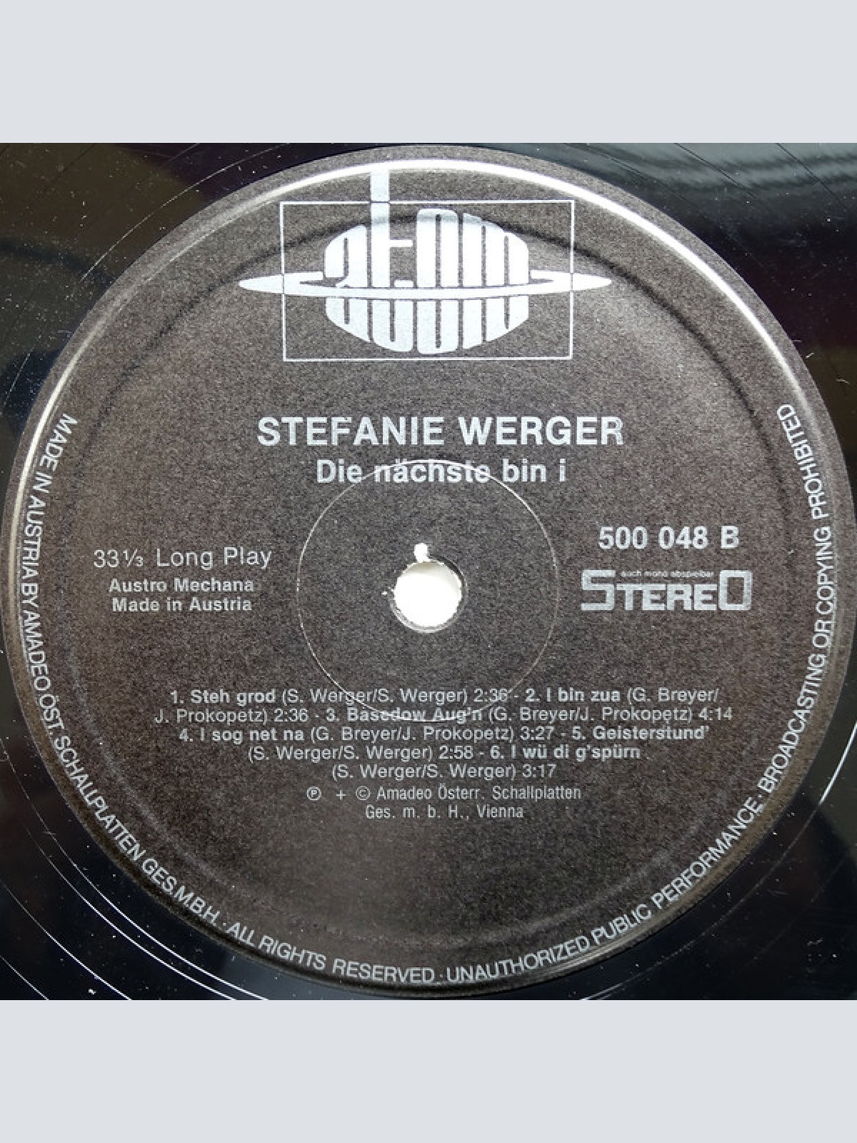 Vinyl / Stefanie Werger - Die Nächste Bin Ich