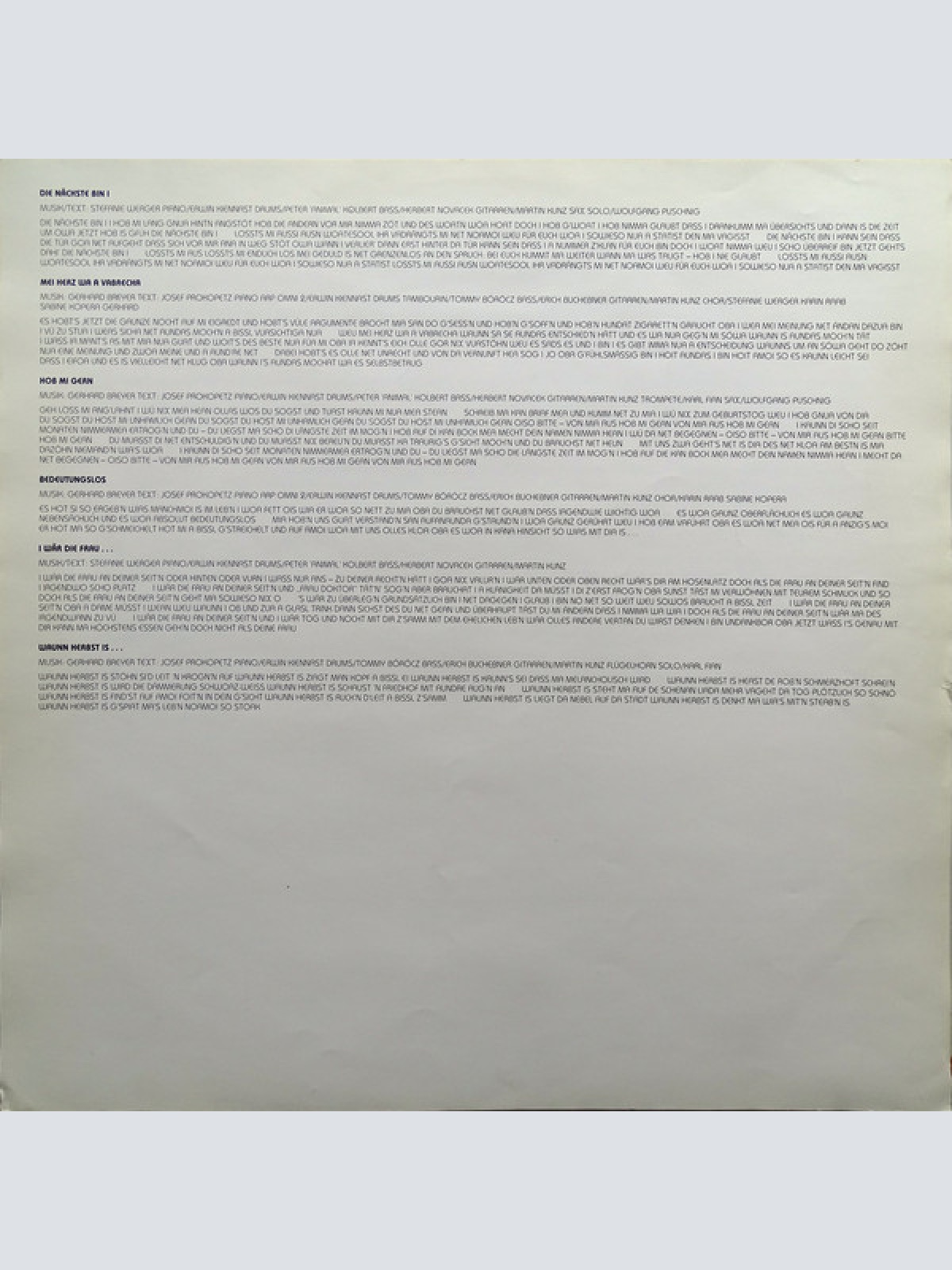 Vinyl / Stefanie Werger - Die Nächste Bin Ich