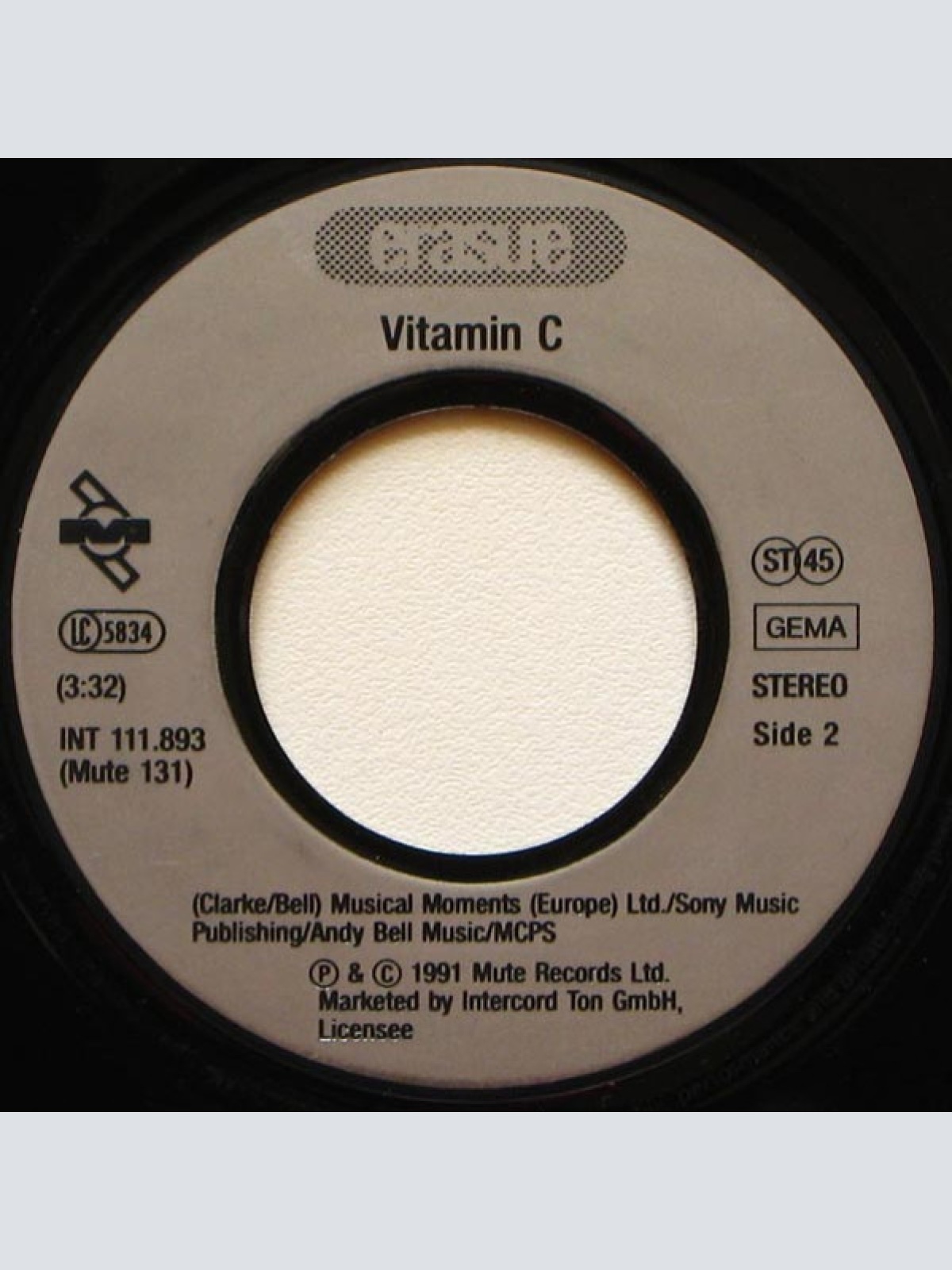 Vinyl / Erasure - Love To Hate You