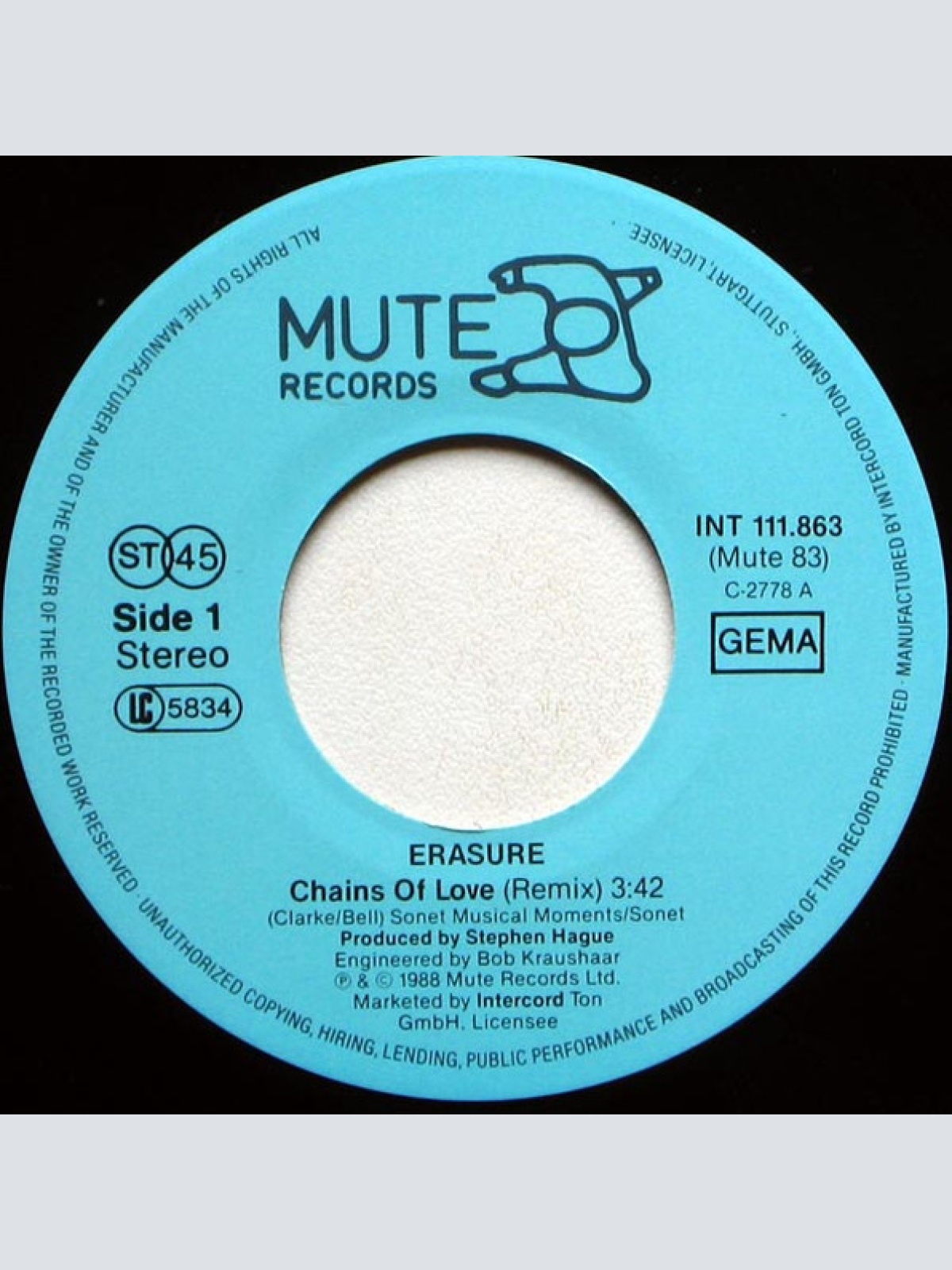 Vinyl / Erasure - Chains Of Love