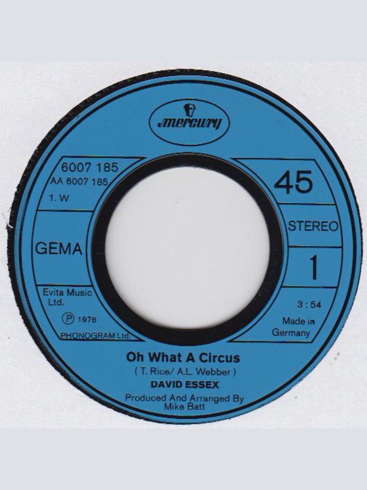 Vinyl / David Essex - Oh What A Circus