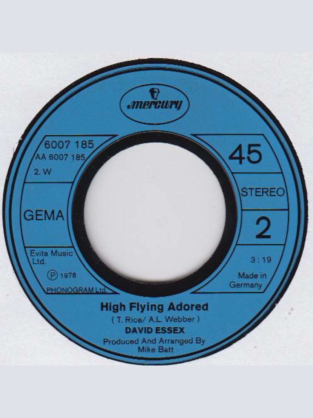 Vinyl / David Essex - Oh What A Circus