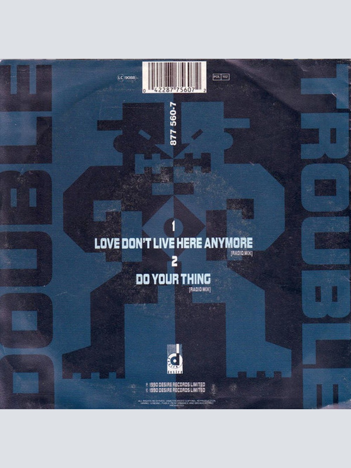 Vinyl / Double Trouble - Love Don't Live Here Anymore