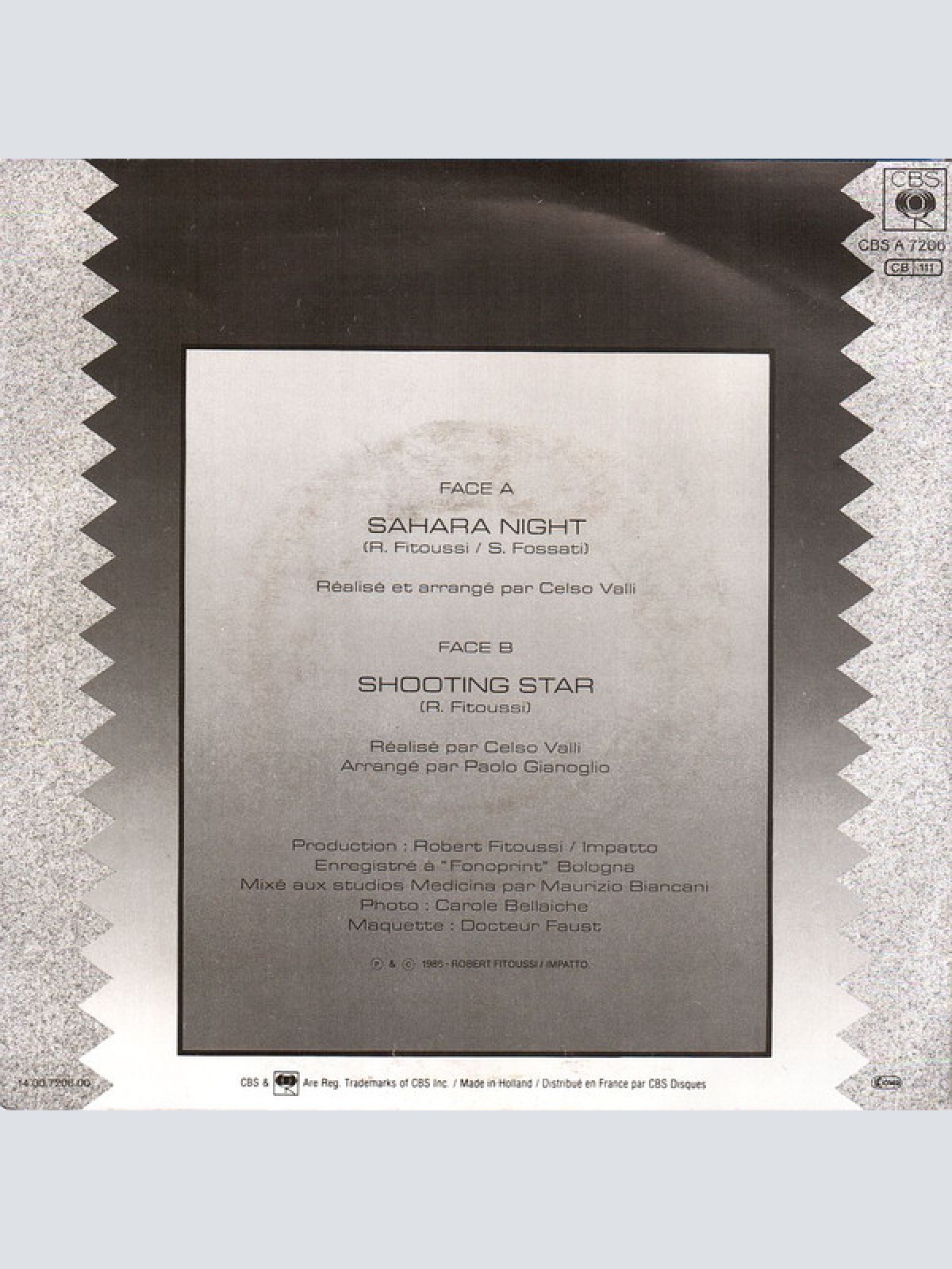 Vinyl / F.R. David - Sahara Night