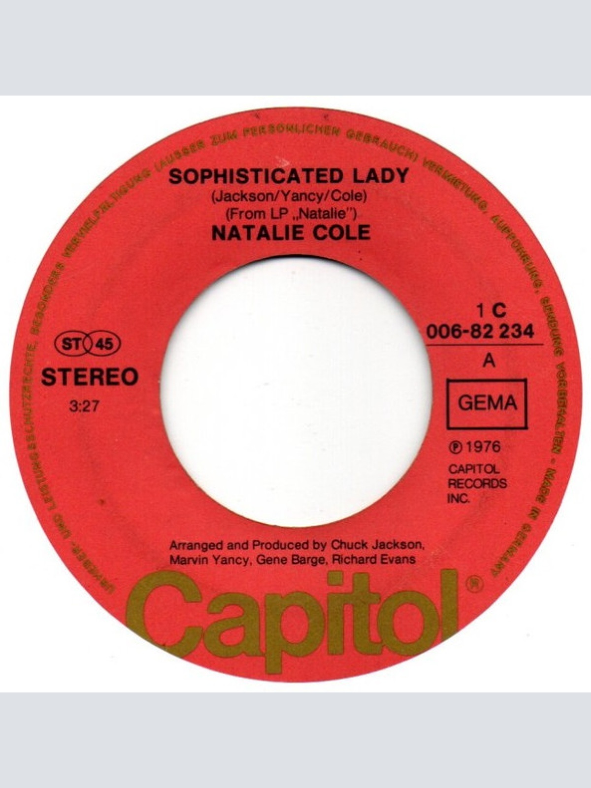 Vinyl / Natalie Cole - Sophisticated Lady