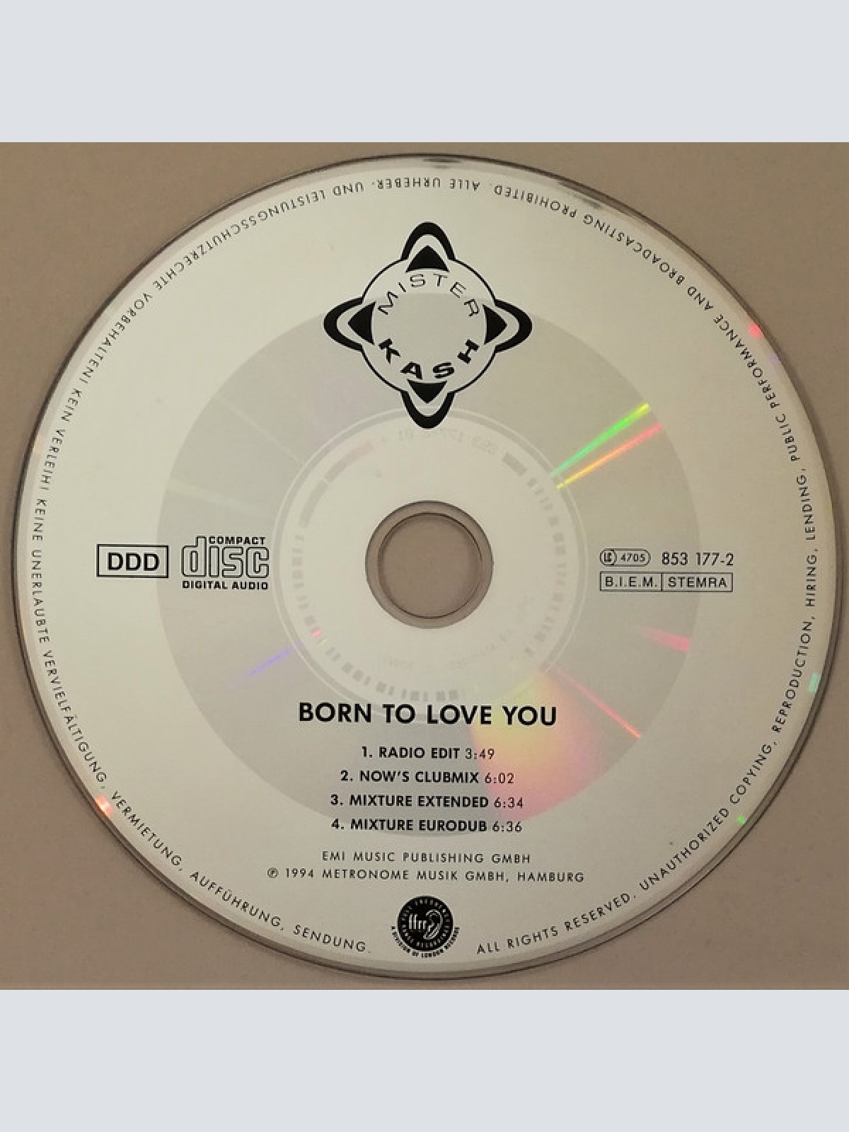 CD / Mr. Kash* - Born To Love You