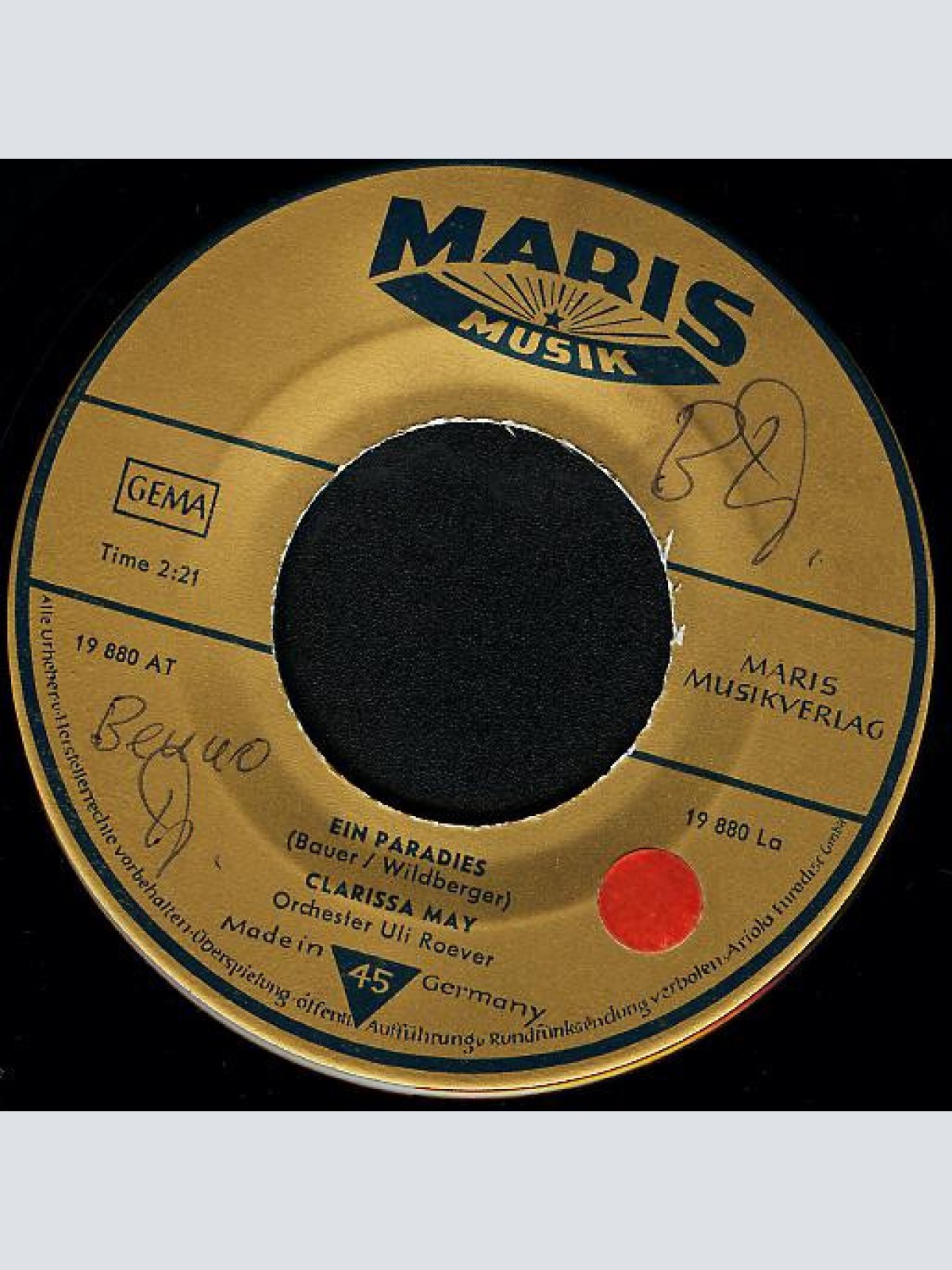 Vinyl / Clarissa May - Ein Paradies