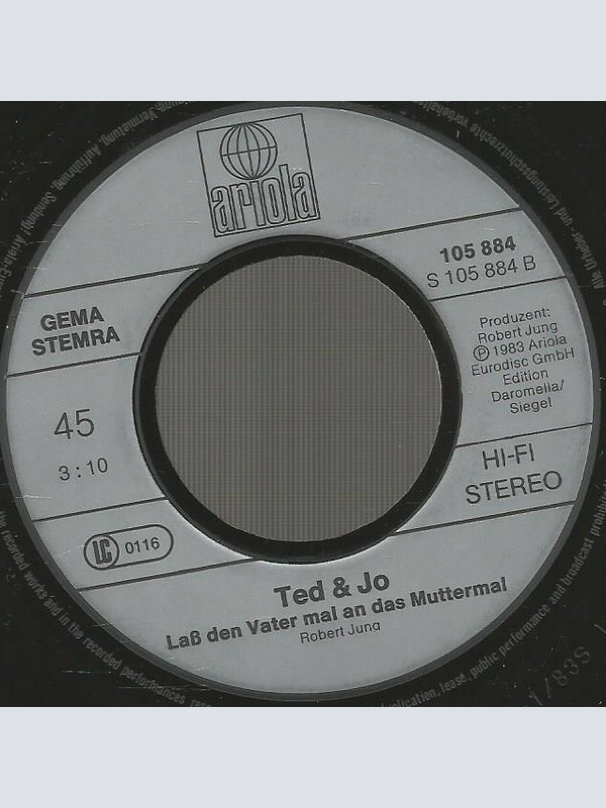 Vinyl / Ted & Jo - Laß Den Vater Mal An Das Muttermal