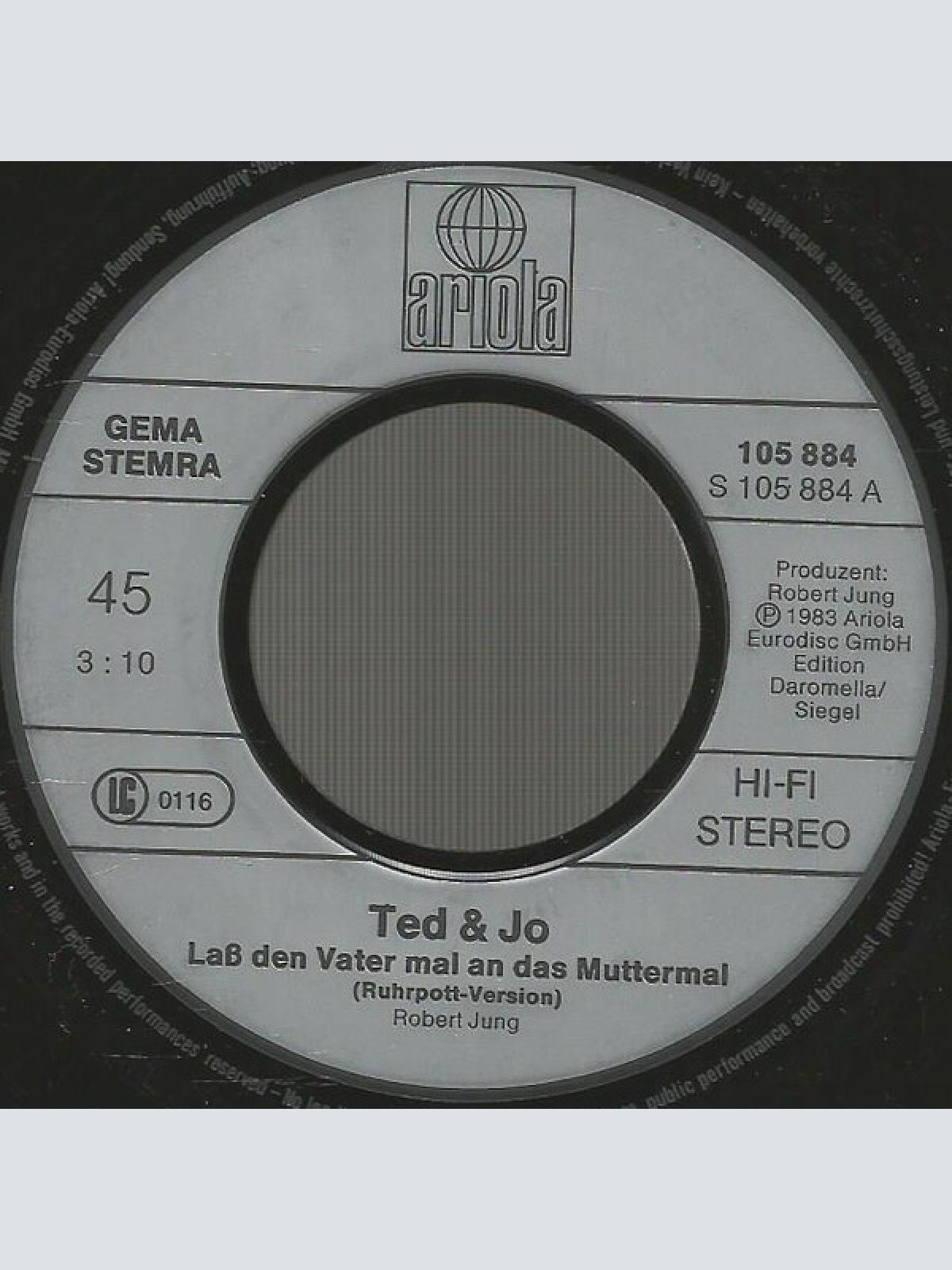 Vinyl / Ted & Jo - Laß Den Vater Mal An Das Muttermal
