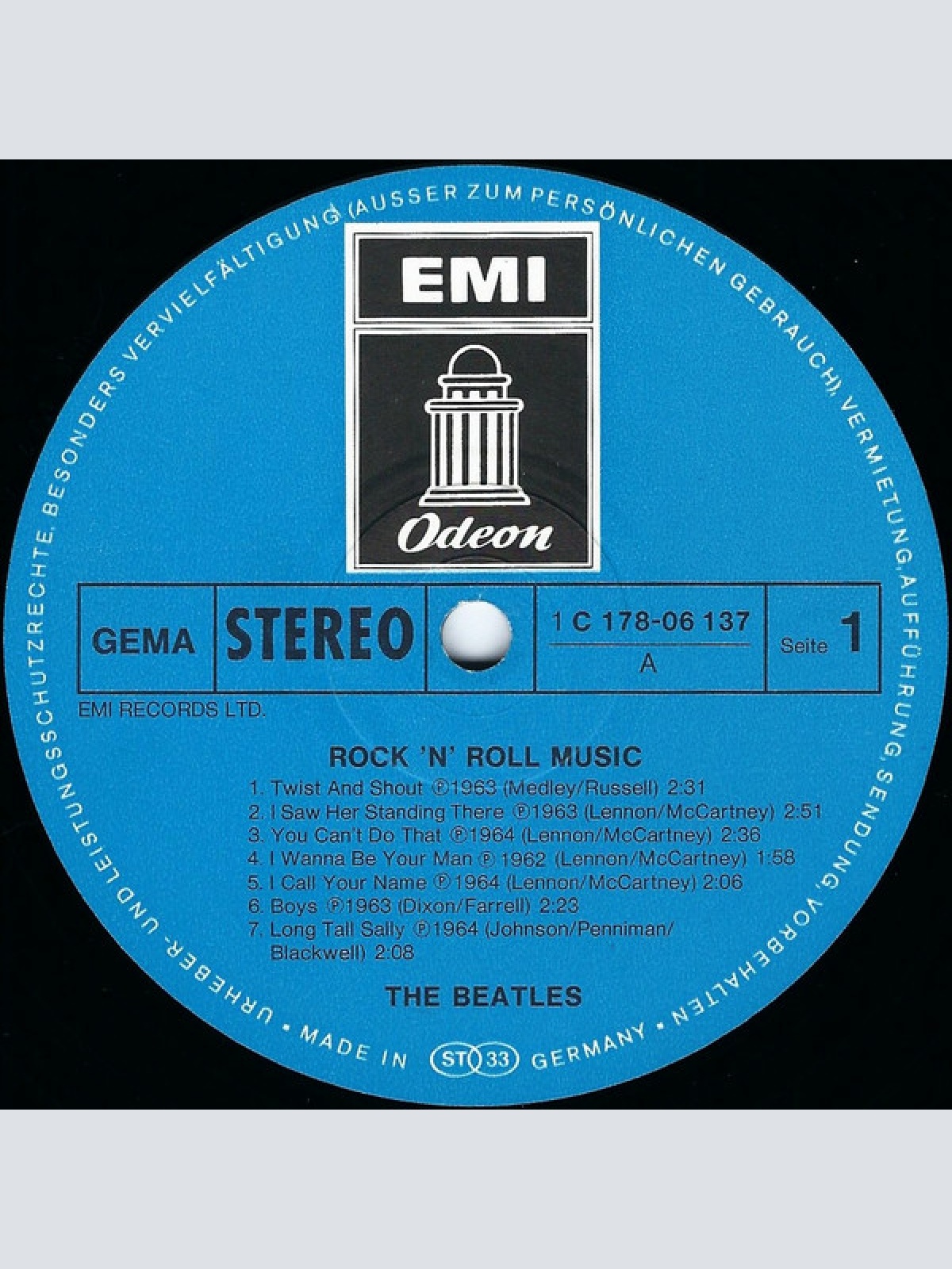 Vinyl / The Beatles - Rock 'N' Roll Music