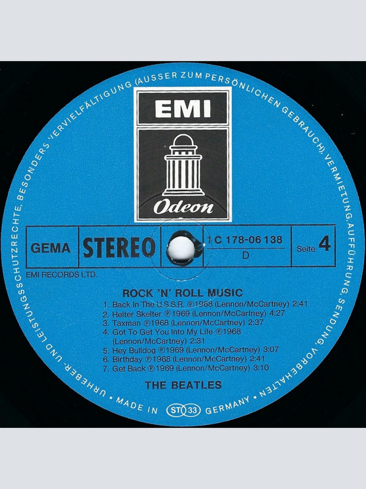 Vinyl / The Beatles - Rock 'N' Roll Music